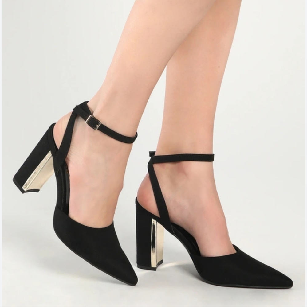 Lulus square heel shoe